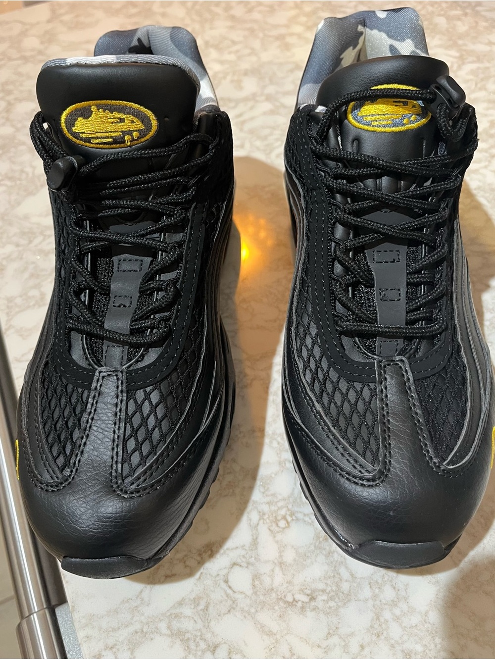 Men's Nike Air Max Corteiz Black Sneakers —Honey Black — Size 10
